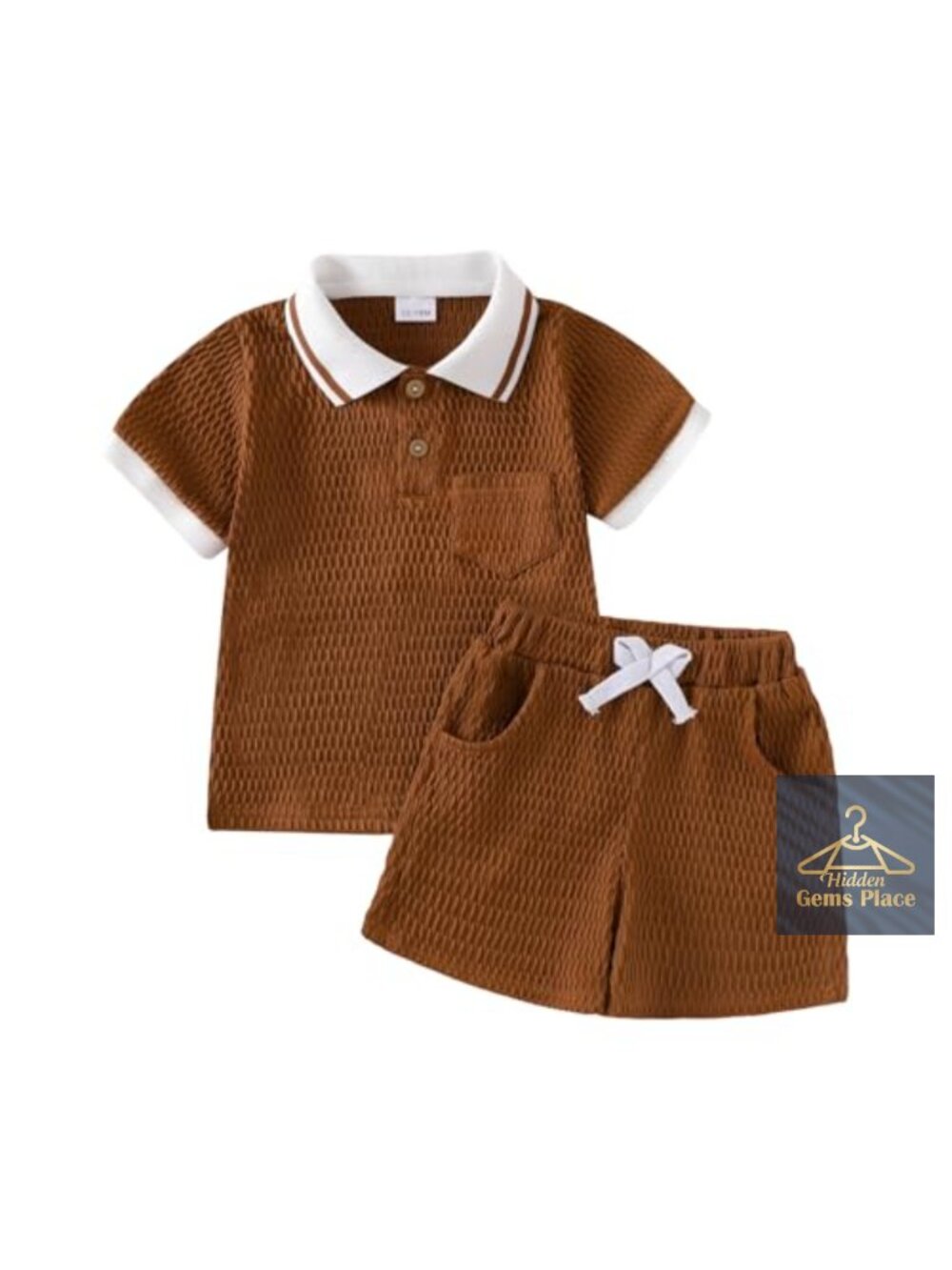Toddler Boy Polo Shirt and Shorts 2-Piece Outfit Set 12M-5T Summer